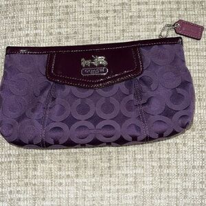 Authentic Coach Clutch with Logo